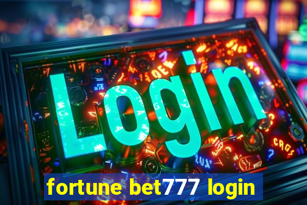 fortune bet777 login